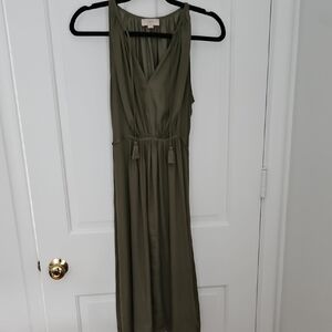 LOFT Olive Green Maxi Dress